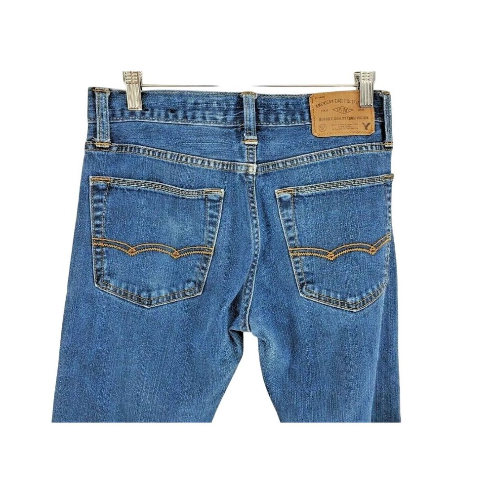 American Eagle Outfitters Jeans Men's Size 28x30 Slim Core Flex Medium Wash - Picture 4 of 7